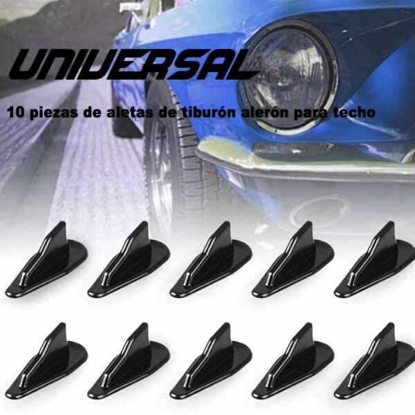Kit 10 Difusores Aerodinámicos Para Techo De Auto Estilo Evo