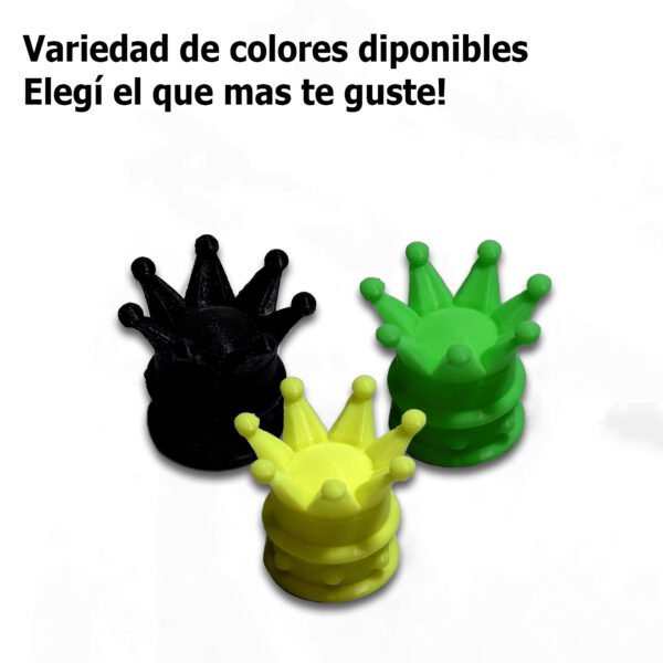 Tapas de Válvula Diseño Corona – Pack x4