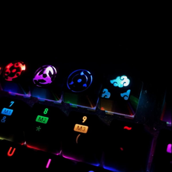 Teclas Naruto x4 para Teclado Mecánico