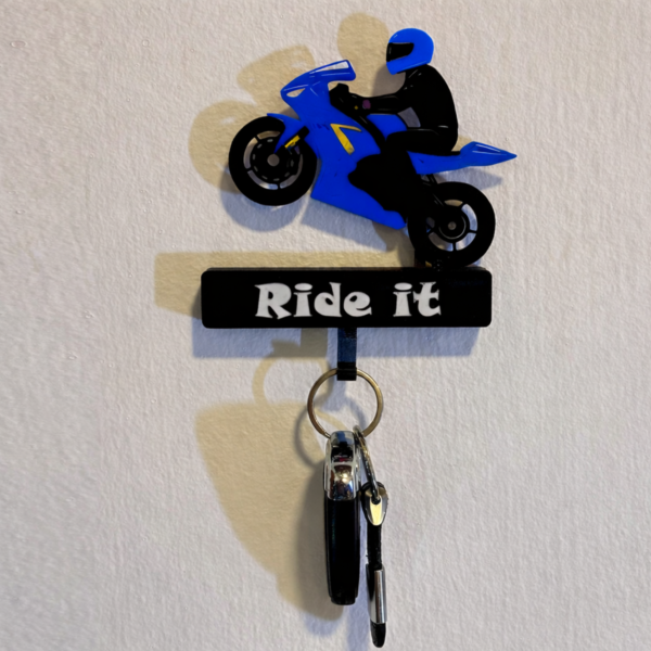 4 Porta Llave Moto Personalizable